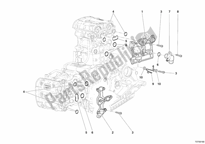 Todas las partes para Cubre La Cabeza de Ducati Superbike 749 Dark 2005
